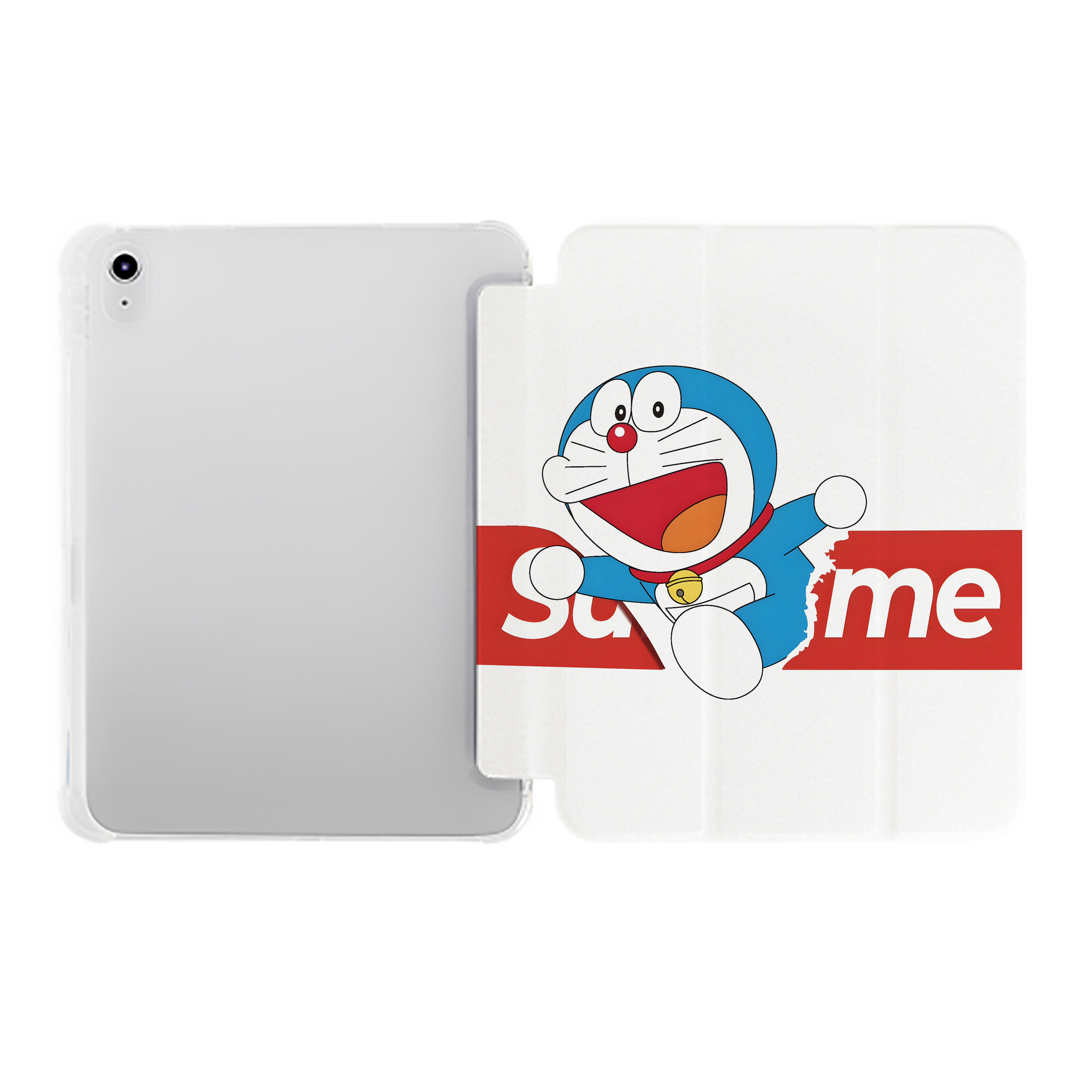 （画像用） ドラえもん Doraemon IPad ケース ペン収納付き 三つ折りスタンド PUレザー×シリコン 対応機種9.5/10.5/10.9インチ